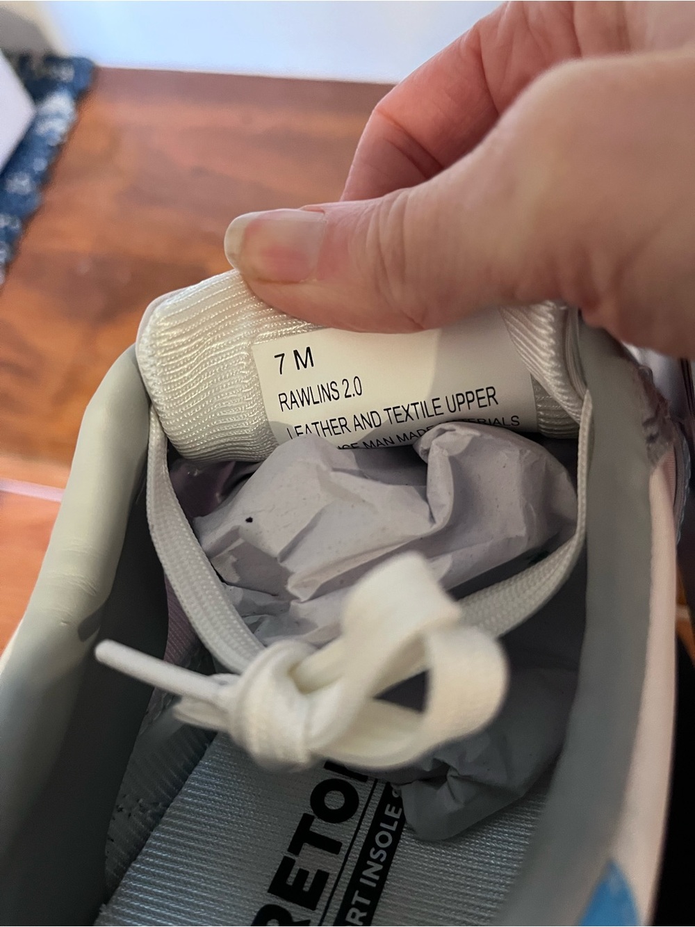 Tretorn Rawlins 2.0 in Carolina blue, size 7, NIB - Picture 11 of 11